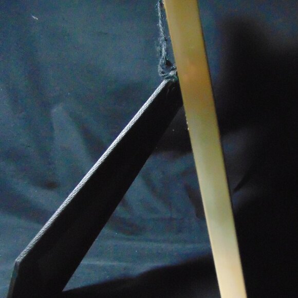 Mary holding Baby Jesus, Surrounded by Angels, Vintage Gold Metal Frame. 8 x 10 - Picture 10 of 10